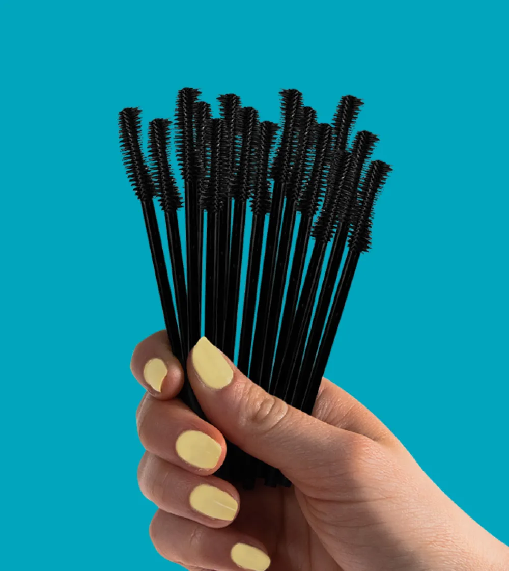 Aplicadores de máscara de pestañas curvados desechables - 50 uds>MQBeauty Sale