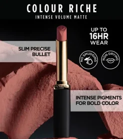Barra de labios Colour Riche Intense Volume Mate - 520: Le Nude Defiant>Loreal Paris Best