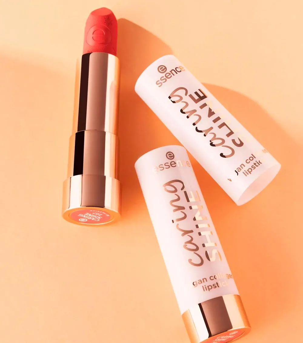 Barra de labios con colágeno vegano Caring SHINE - 207: My Passion>essence Best