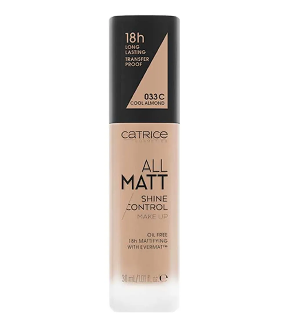 Base de maquillaje All Matt Shine Control - 033C: Cool Almond>Catrice Discount
