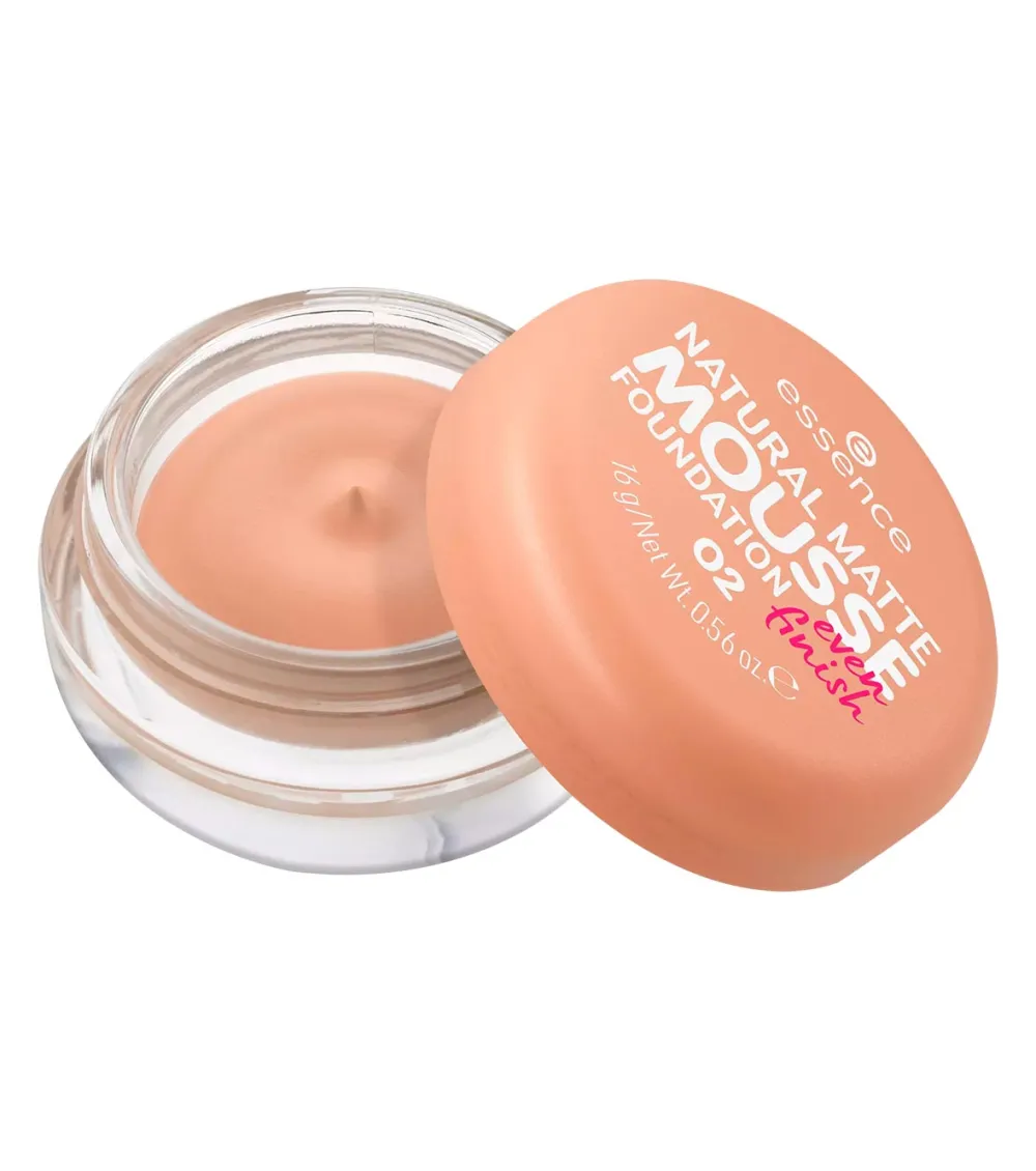 Base de maquillaje en mousse Natural Matte Mousse - 02>essence Sale