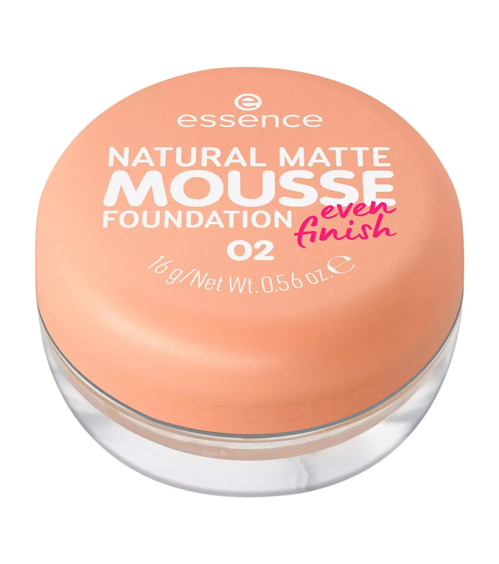 Base de maquillaje en mousse Natural Matte Mousse - 02>essence Sale