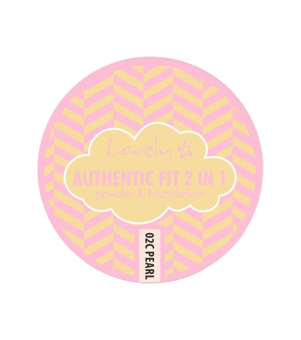 Base de maquillaje en polvo 2 en 1 Authentic Fit - 02C Pearl>Lovely Outlet