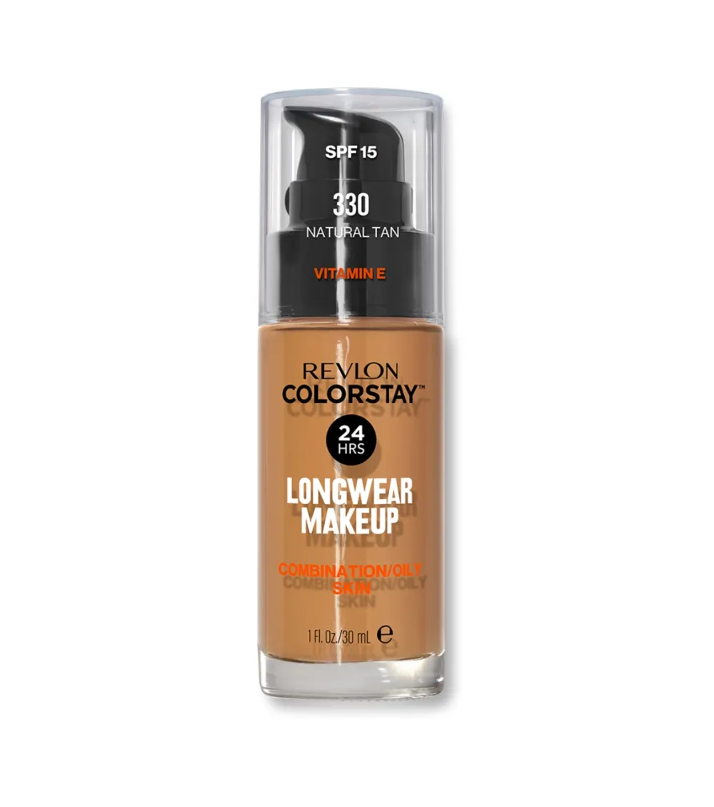 Base de Maquillaje fluida ColorStay para piel Mixta/Grasa SPF15 - 330: Natural Tan>Revlon Clearance