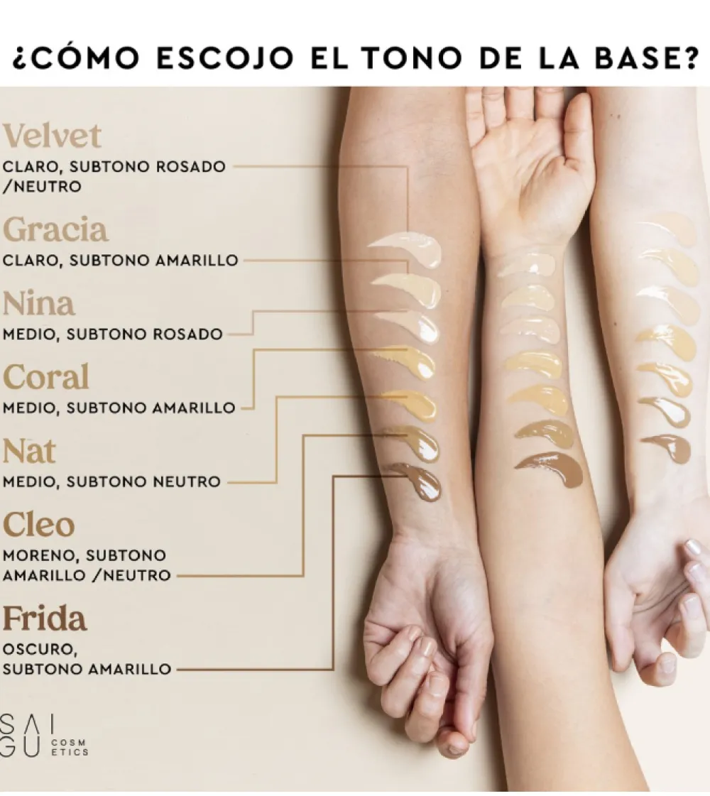 Base de maquillaje fluida - Cleo>Saigu Cosmetics Best
