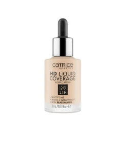 Base de maquillaje HD Liquid Coverage: 010 Light Beige>Catrice Sale