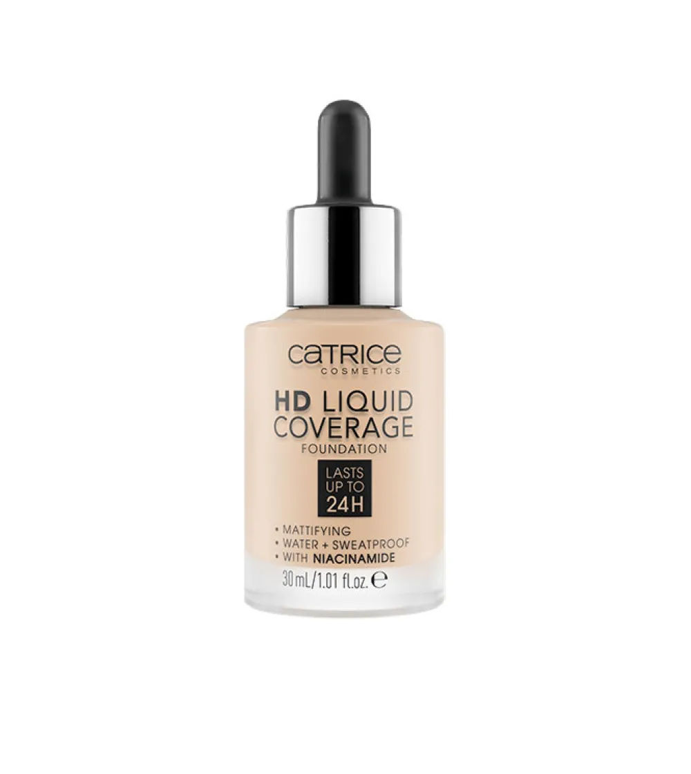 Base de maquillaje HD Liquid Coverage: 010 Light Beige>Catrice Sale