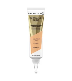 Base de maquillaje hidratación 24H SPF30 Miracle Pure - 35: Pearl Beige>Max Factor Outlet