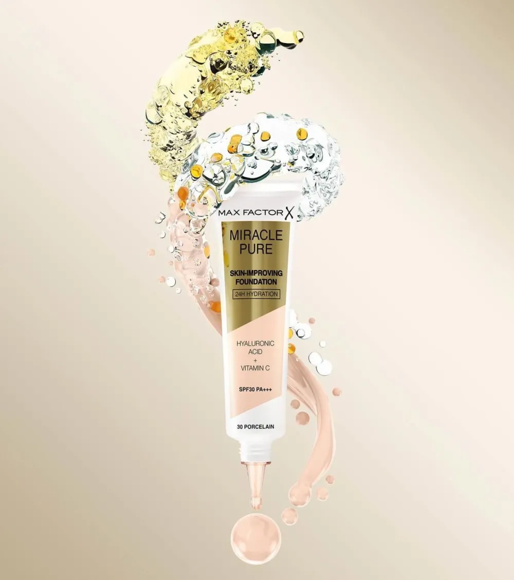 Base de maquillaje hidratación 24H SPF30 Miracle Pure - 35: Pearl Beige>Max Factor Outlet