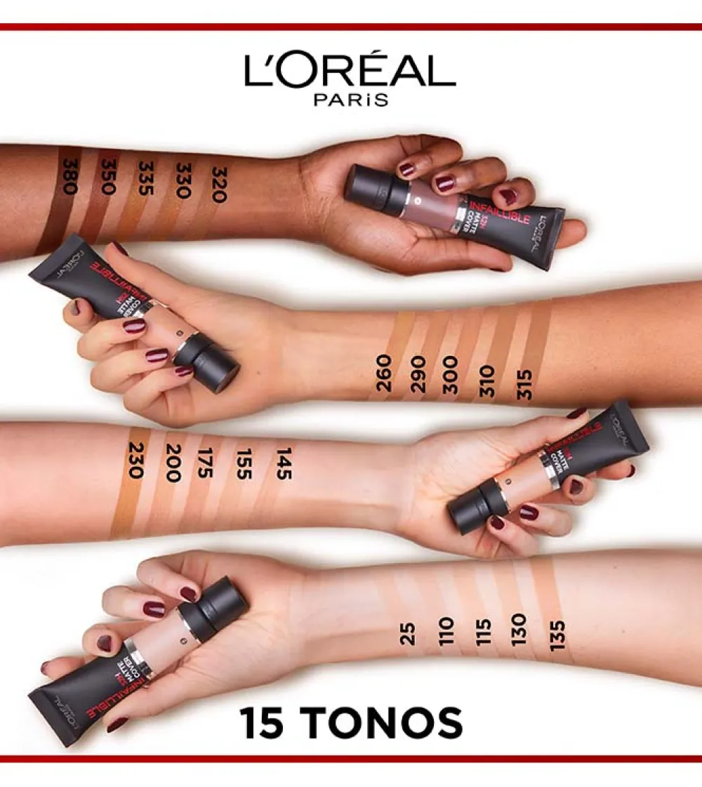 Base de maquillaje Infalible 32H Matte Cover - 315: Neutral Undertone>Loreal Paris Discount