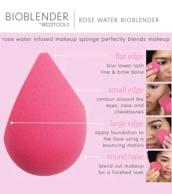 *Bioblender* - Esponja de maquillaje con agua de rosa><noscript><img width=