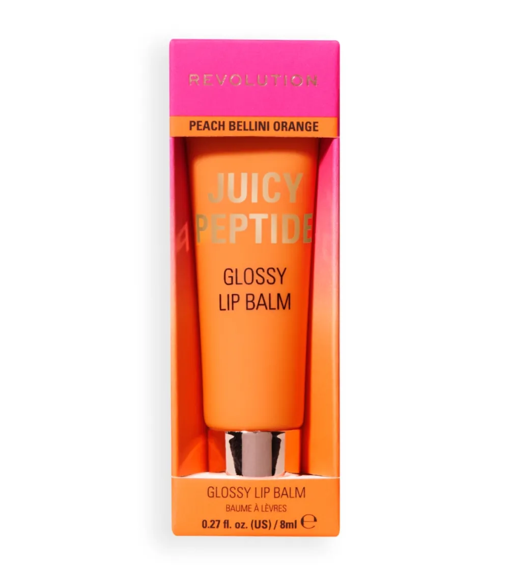 Bálsamo labial con brillo Juicy Peptide - Peach Bellini Orange>Makeup Revolution Outlet