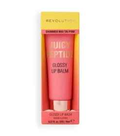 Bálsamo labial con brillo Juicy Peptide - Shimmer Mai Tai Pink>Makeup Revolution Online