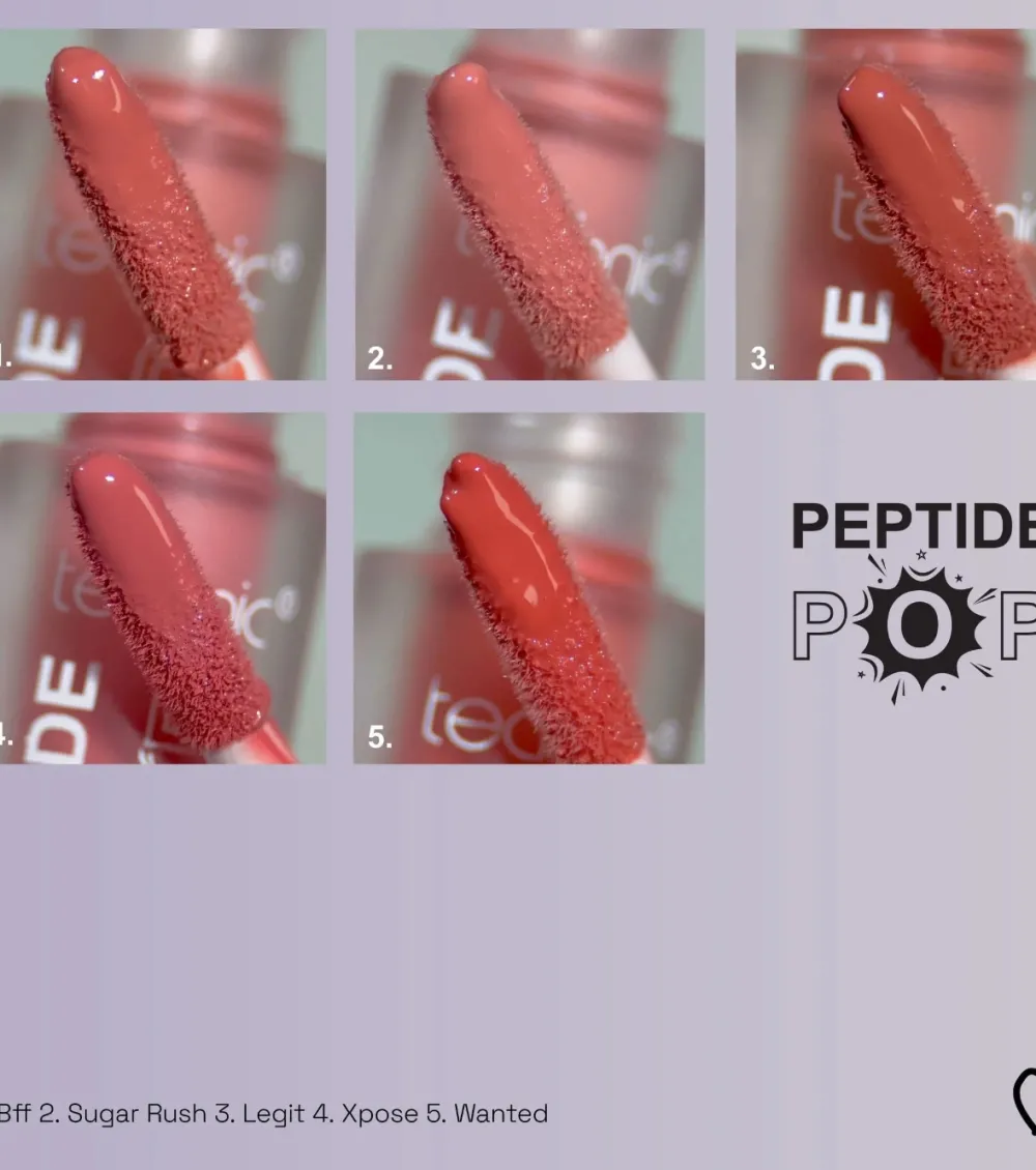Brillo de labios con péptidos Peptide Pop - BFF>Technic Cosmetics Outlet