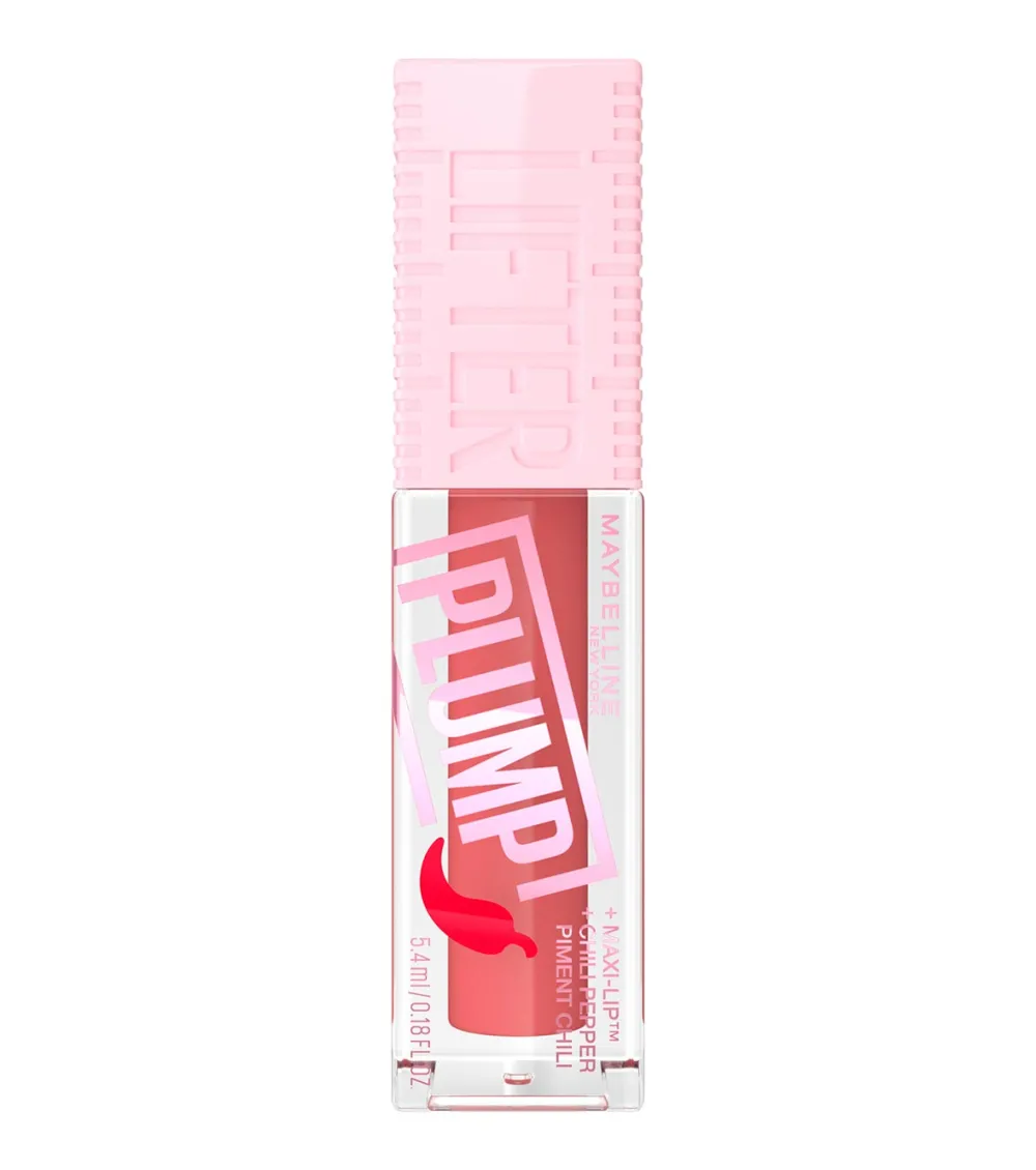 Brillo de labios voluminizador Lifter Plump - 005: Peach Fever>Maybelline Hot