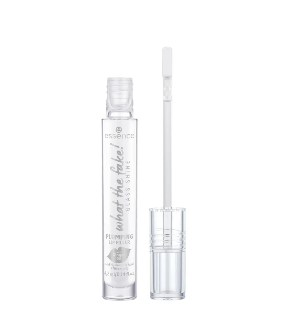 Brillo de labios voluminizador Glass Shine What The Fake! - 01: Oh So Glassy>essence