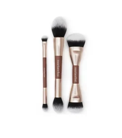 Brocha doble para rostro Soft Vegan Brush Brownie - MO. 02>Maria Orbai Best