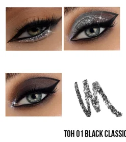 *Capsule* - Delineador de ojos Smoky eye pencil & shimmer 2in1 - 01: Black classic><noscript><img width=