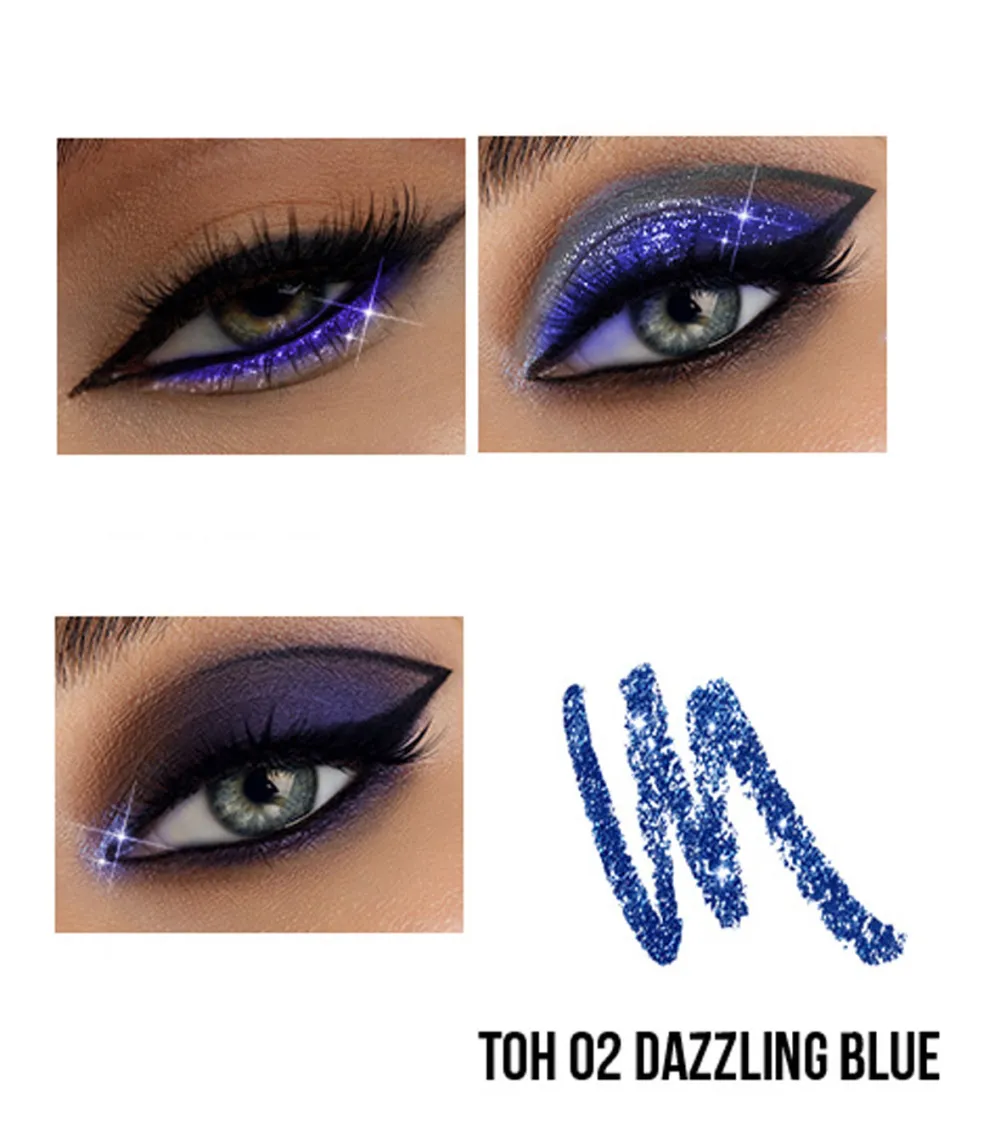 *Capsule* - Delineador de ojos Smoky eye pencil & shimmer 2in1 - 02: Dazzling blue>7DAYS Best