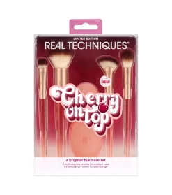 *Cherry On top* - Set de 4 brochas + 2 fundas de silicona>Real Techniques Online