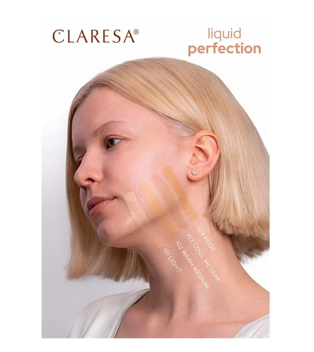 Corrector y base de maquillaje 2 en 1 Liquid Perfection - 104: Nude>Claresa Online