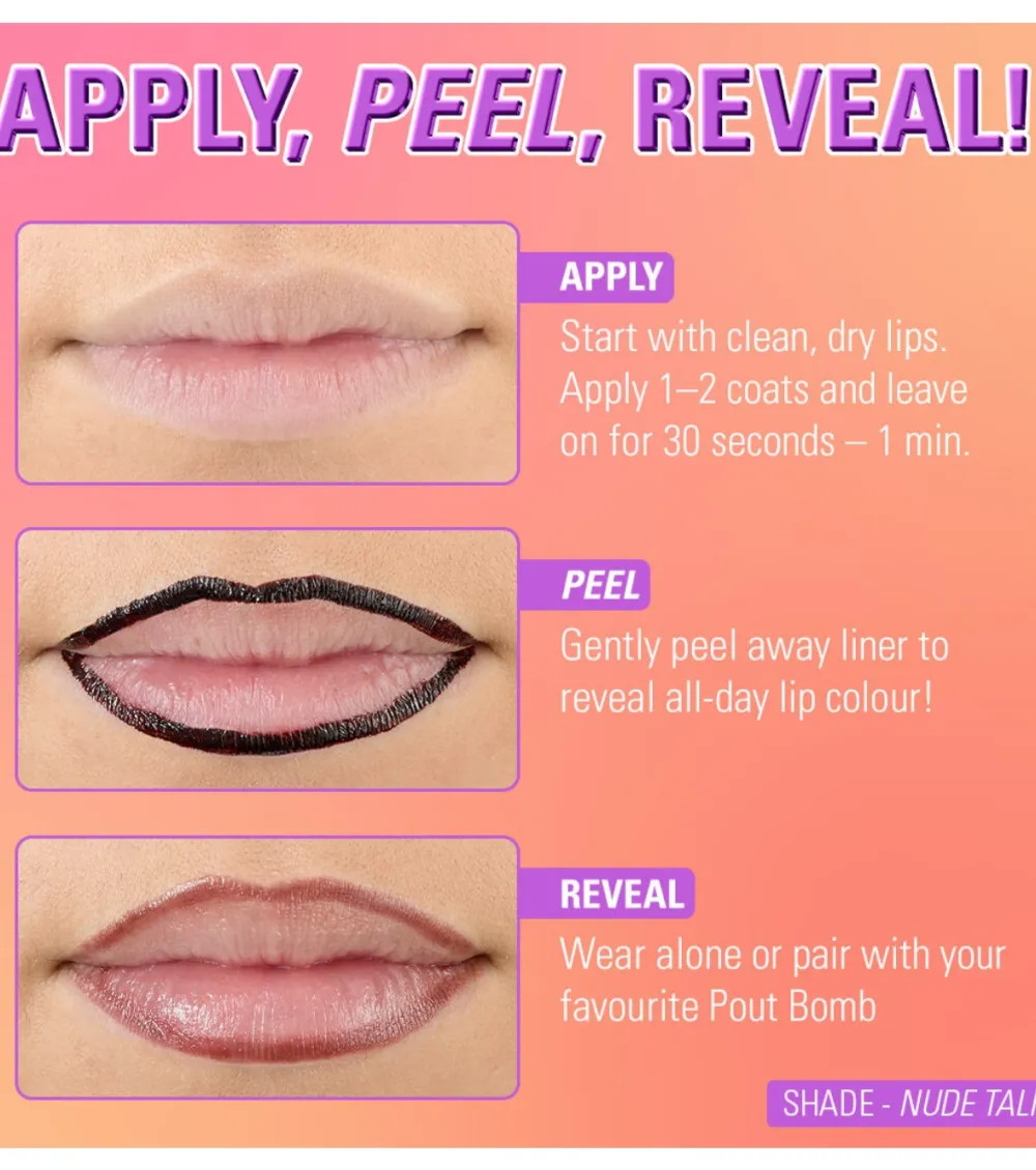 Delineador de labios Lip Shift Ink Peel Off - Nude Talk>Makeup Revolution Discount