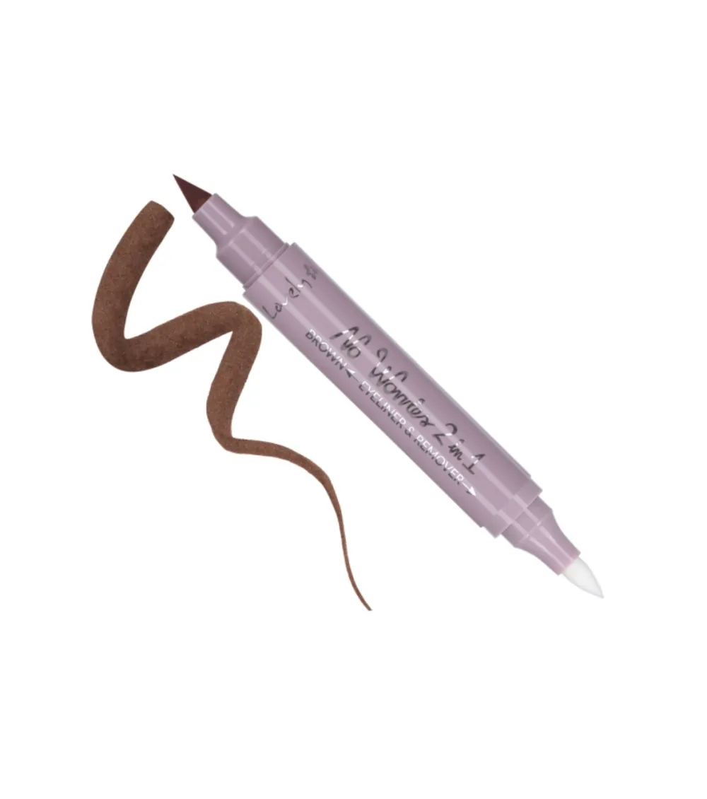 Delineador de ojos 2 en 1 No Worries - Brown>Lovely Outlet