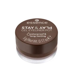 Delineador de ojos en gel Stay & Play Waterproof - 02: Brown>essence Outlet