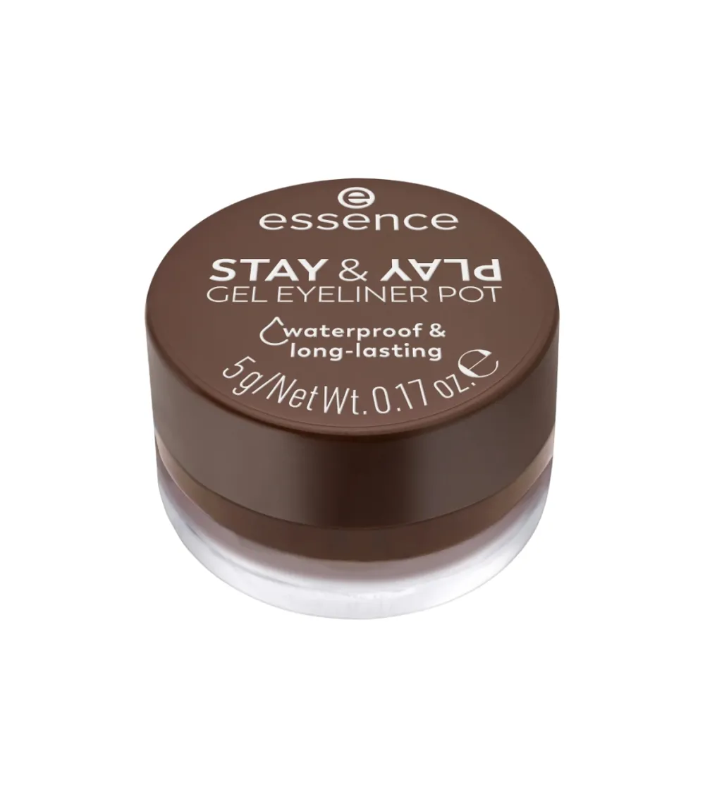 Delineador de ojos en gel Stay & Play Waterproof - 02: Brown>essence Outlet