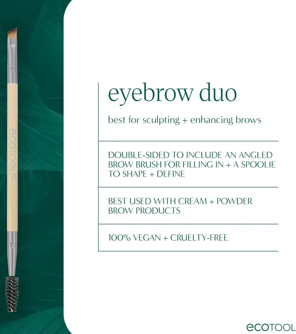 Dúo de brochas para cejas Eyebrow Duo>Ecotools Hot