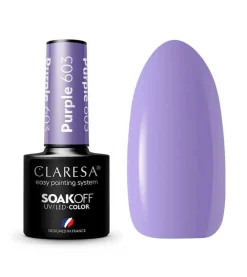 Esmalte semipermanente Soak off - 603: Purple>Claresa Clearance