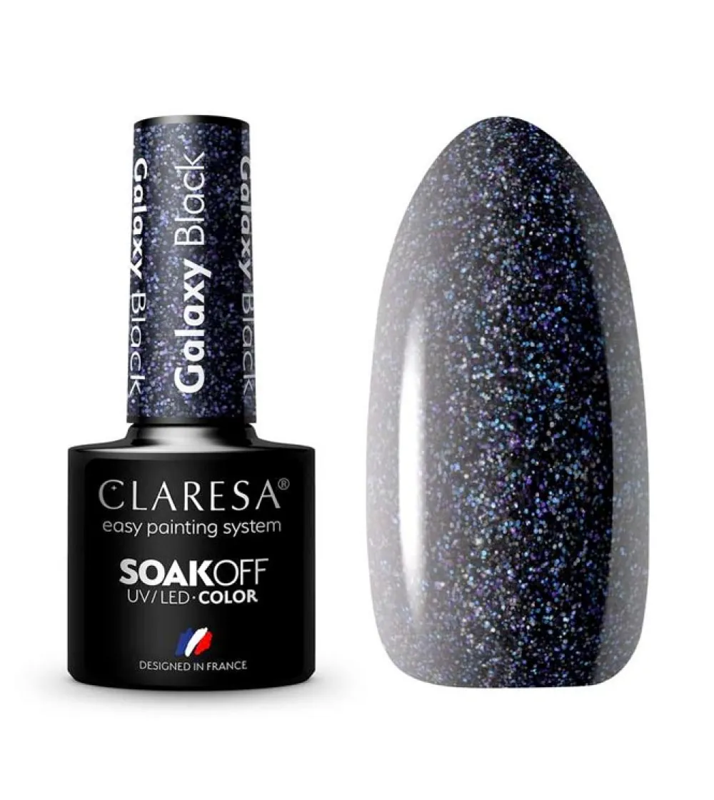Esmalte semipermanente Soak off - Galaxy Black>Claresa Discount