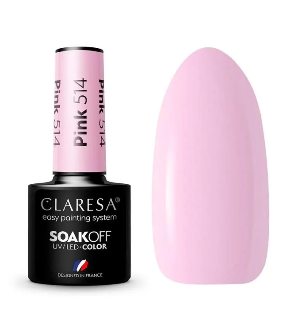 Esmalte semipermanente Soak off - 514: Pink>Claresa