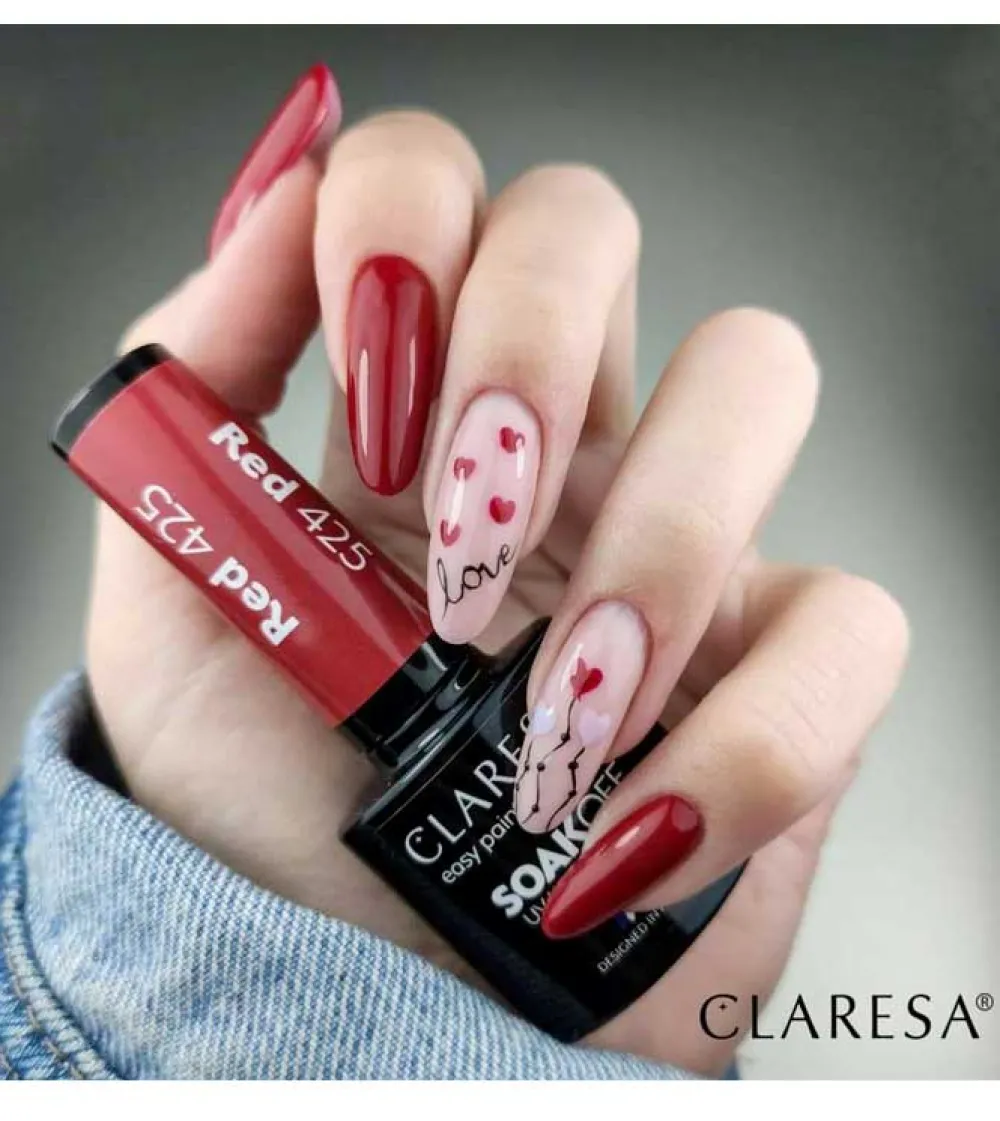 Esmalte semipermanente Soak off - 425: Red>Claresa Discount