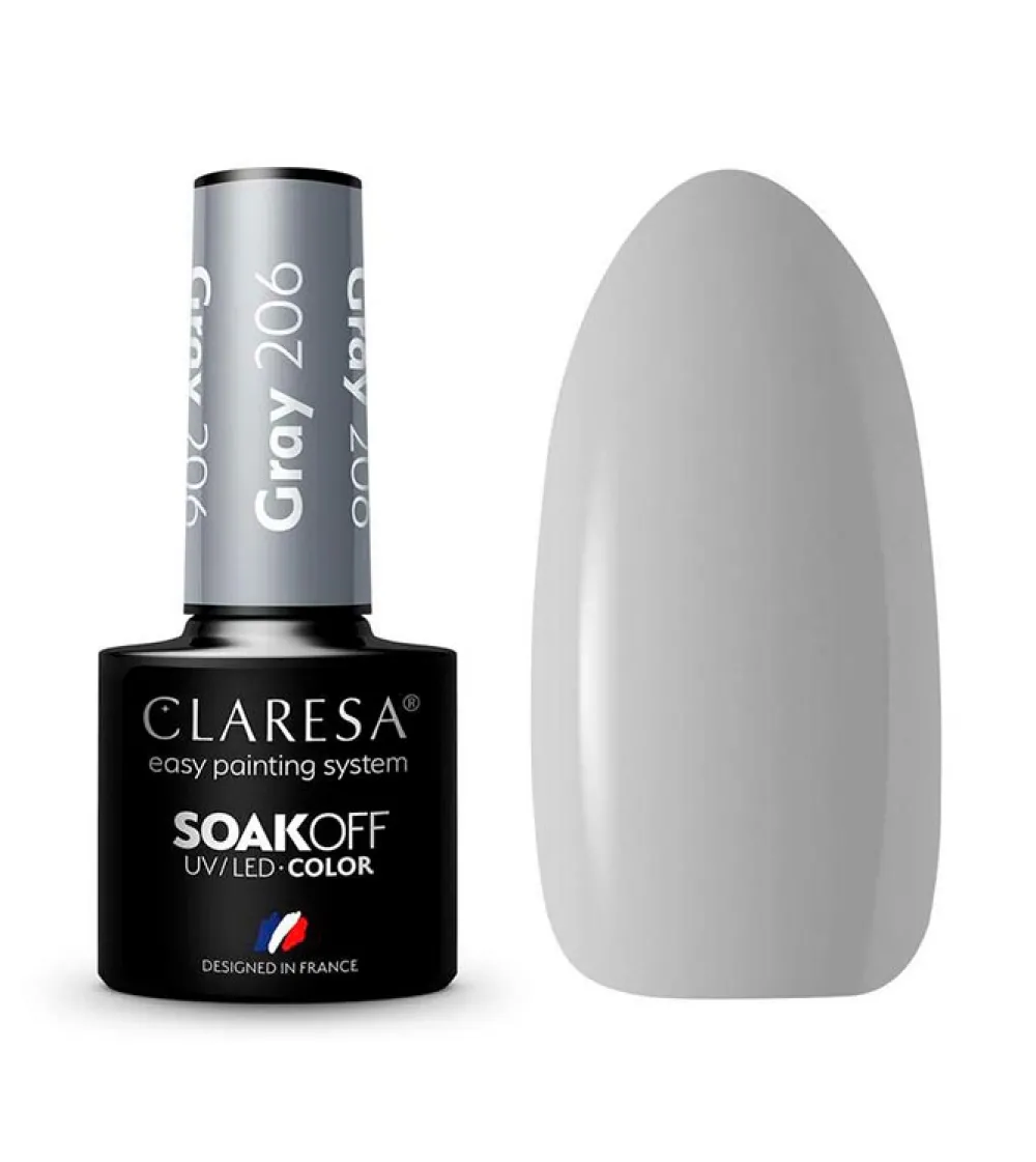 Esmalte semipermanente Soak off - 206: Gray>Claresa Clearance