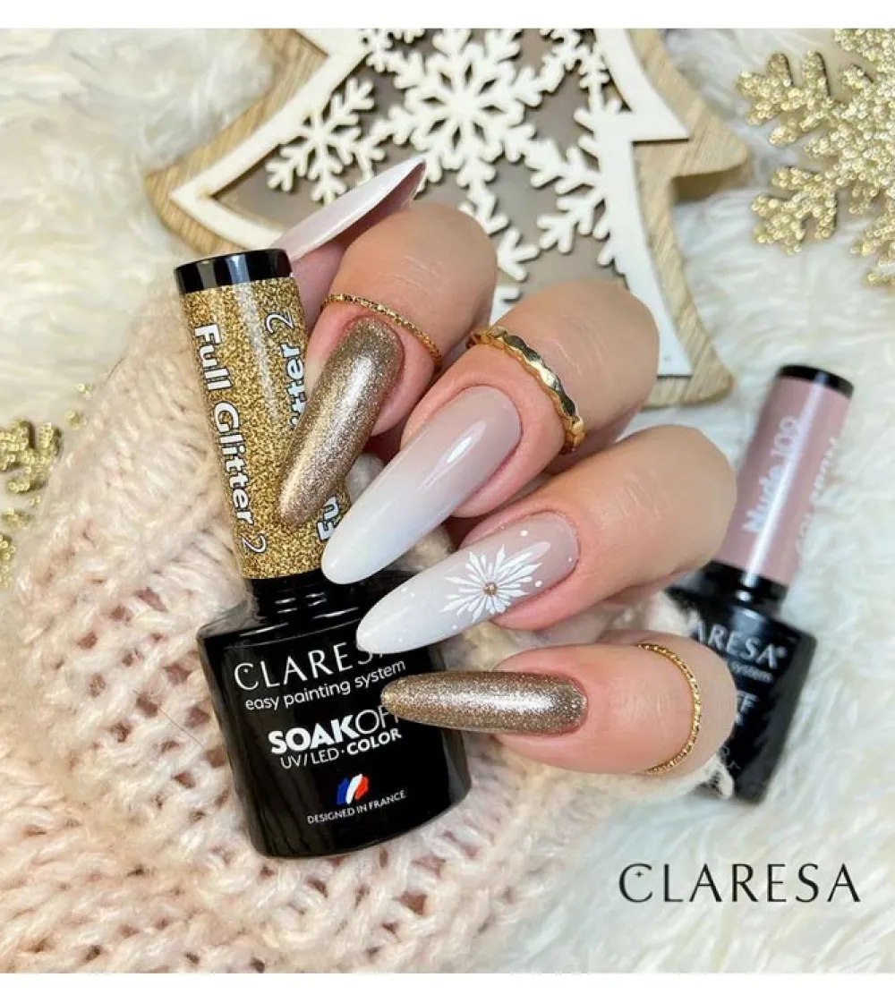 Esmalte semipermanente Soak off - 02: Full Glitter>Claresa Best