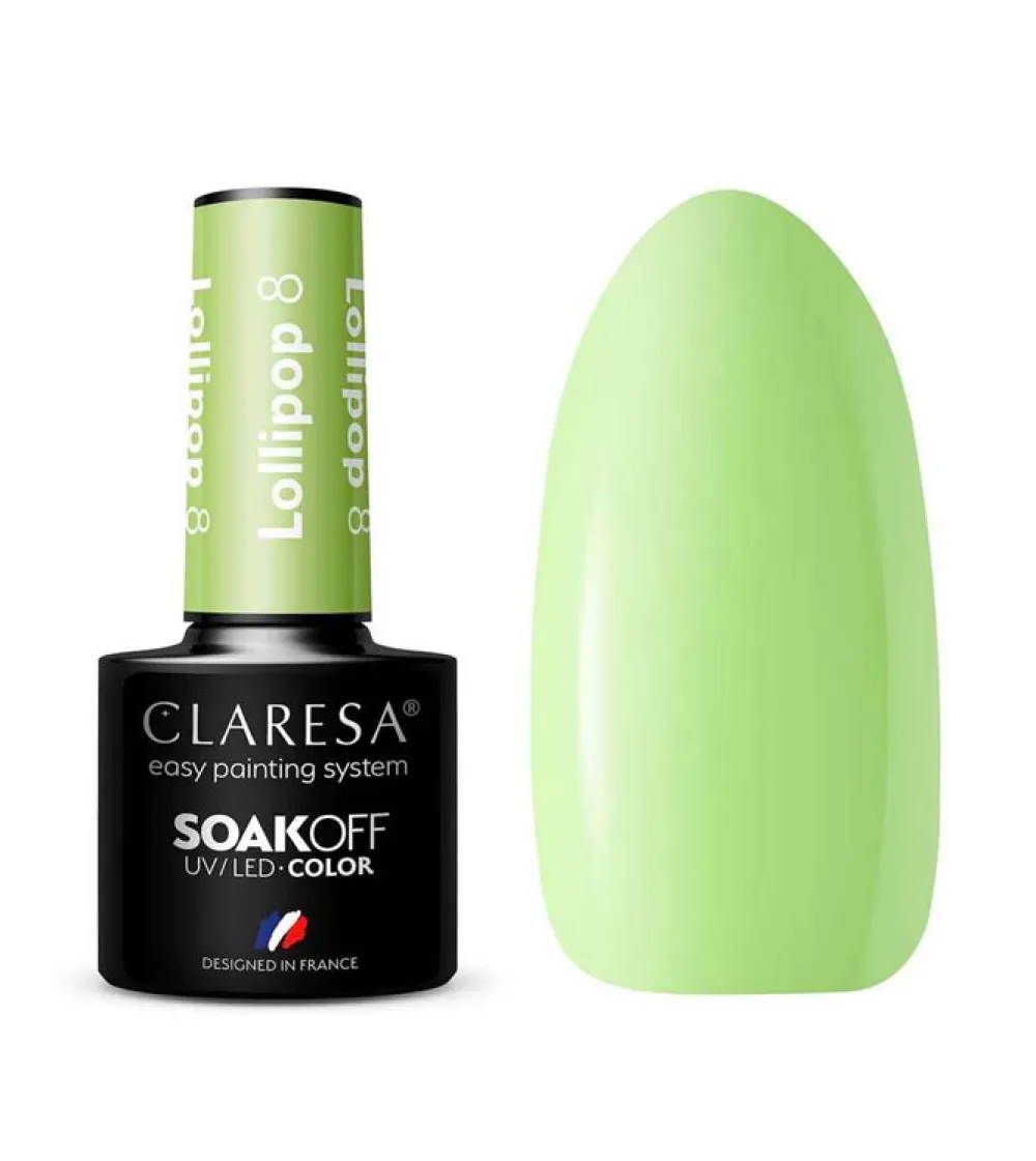 Esmalte semipermanente Soak off - 08: Lollipop>Claresa Hot