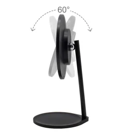 Espejo de tocador negro recargable con Iluminación LED Regulable><noscript><img width=
