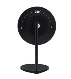 Espejo de tocador negro recargable con Iluminación LED Regulable><noscript><img width=