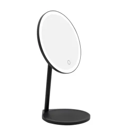 Espejo de tocador negro recargable con Iluminación LED Regulable><noscript><img width=