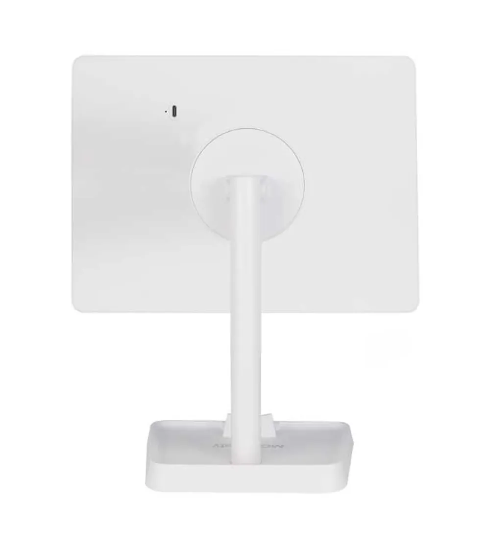 Espejo de tocador recargable con iluminación LED regulable - Blanco>MQBeauty Online
