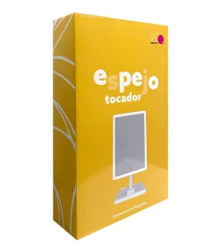 Espejo de tocador recargable con iluminación LED regulable - Blanco><noscript><img width=