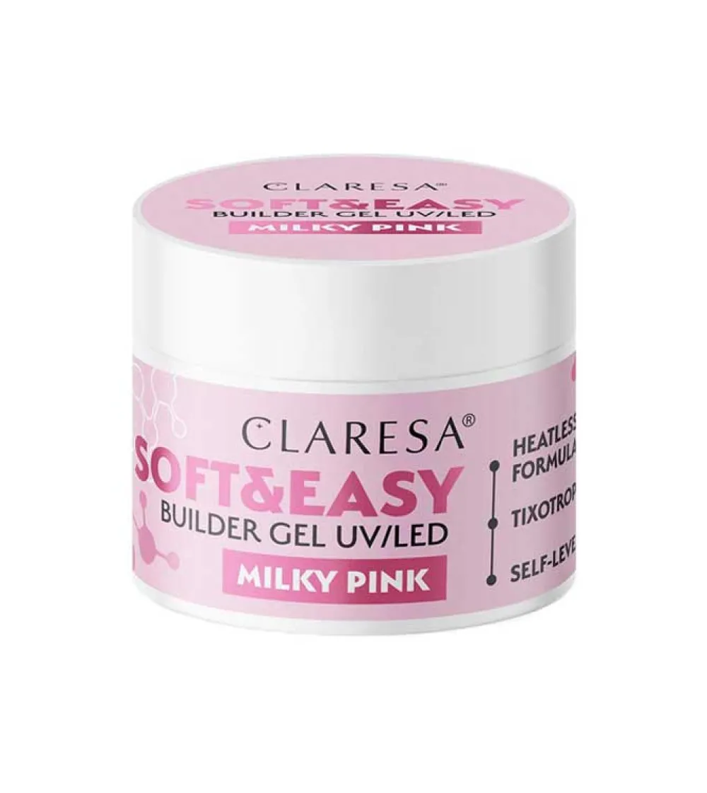 Gel constructor Soft & Easy - Milky pink - 45 g>Claresa