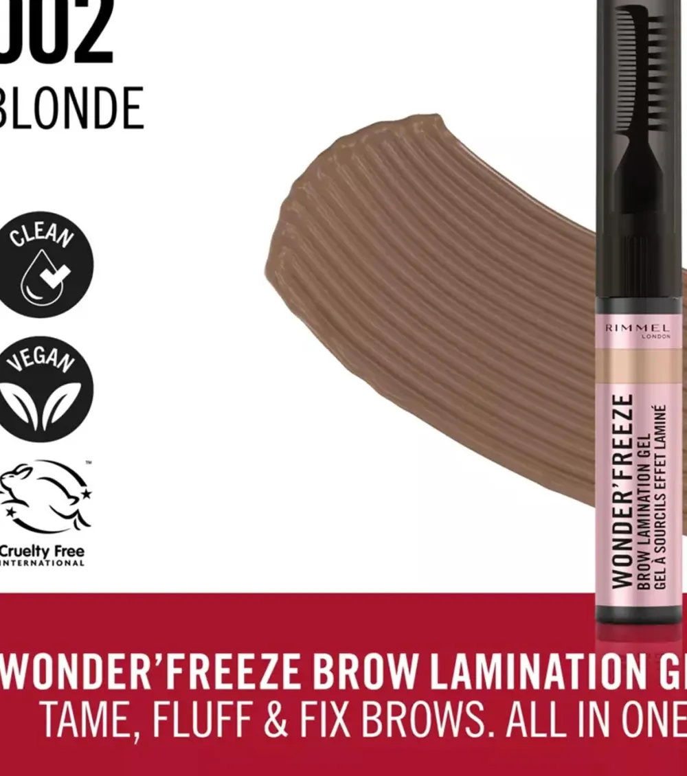 Gel fijador de cejas Wonder´ Freeze - 002: Blonde>Rimmel London Hot