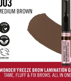 Gel fijador de cejas Wonder´ Freeze - 003: Medium Brown><noscript><img width=