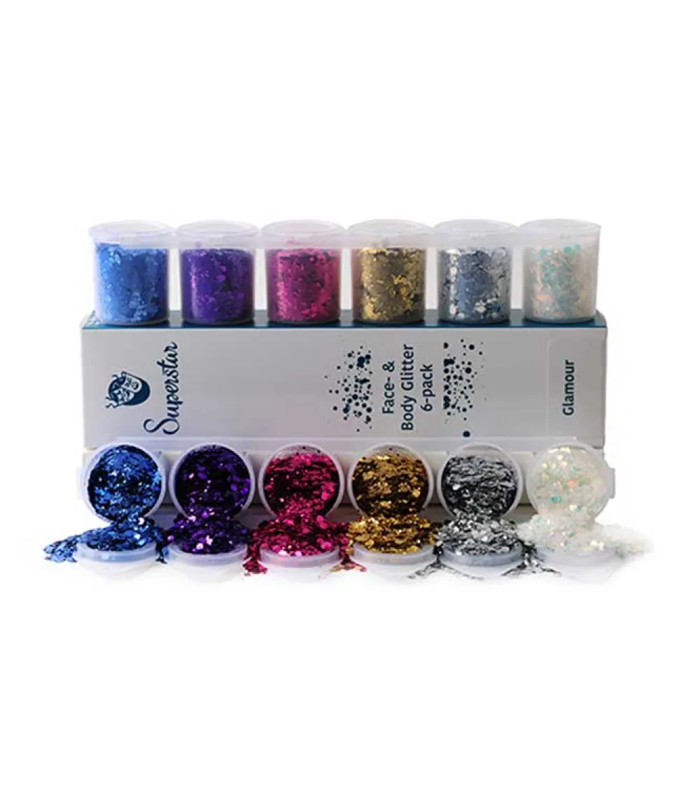 Glitter para rostro y cuerpo Chunky Mix - Glamour>Superstar Best