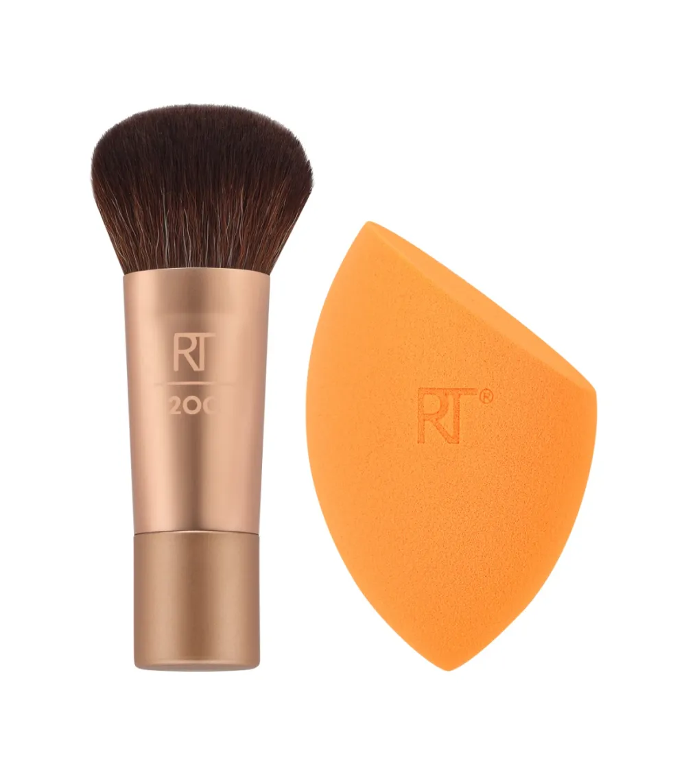 *Holidays 24* - Set mini brocha + esponja Glowstorm>Real Techniques Best