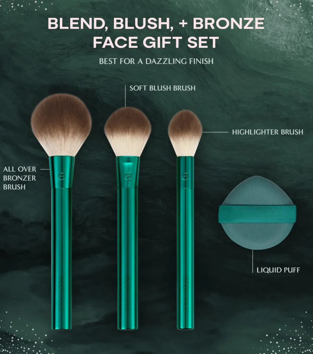*Holidays* - Set de brochas Blend, Blush, + Bronze Face Set>Ecotools Best