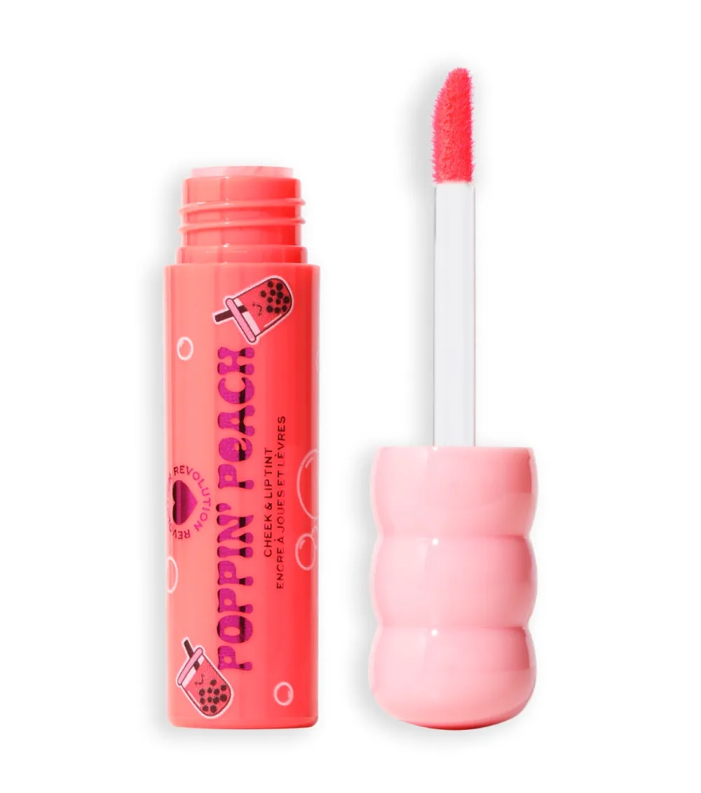 *I Heart Boba* - Tinte para mejillas y labios - Poppin´ Peach>I Heart Revolution Best