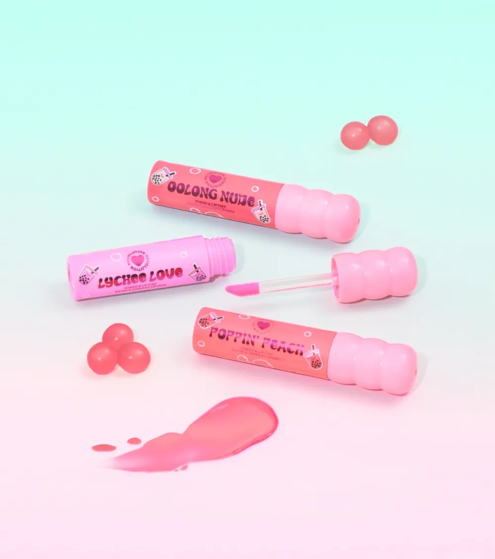 *I Heart Boba* - Tinte para mejillas y labios - Poppin´ Peach>I Heart Revolution Best
